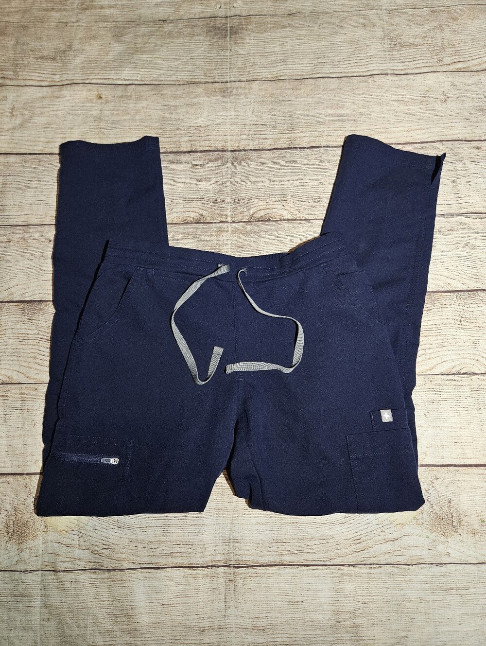 Figs Yola Navy Blue Skinny Scrub Pants